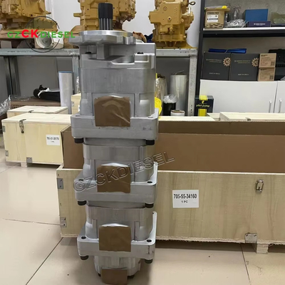 Buy Hydraulic Gear Pump 705-55-34140 705-55-34160 705-55-34190 For Komatsu Wheel Loaders WA350-3A-S WA350-3-X online manufacture
