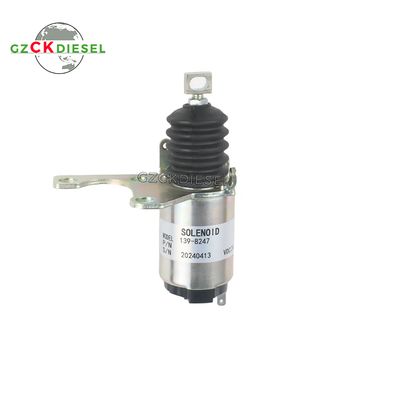 Shutoff Solenoid Valve 139-8247 1398247 for   C-9 C9 3126E C7 Engine 305.5 306 307B 307C Excavator